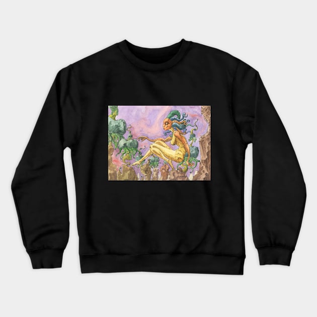 Sky Skipper Crewneck Sweatshirt by seangreenbergart